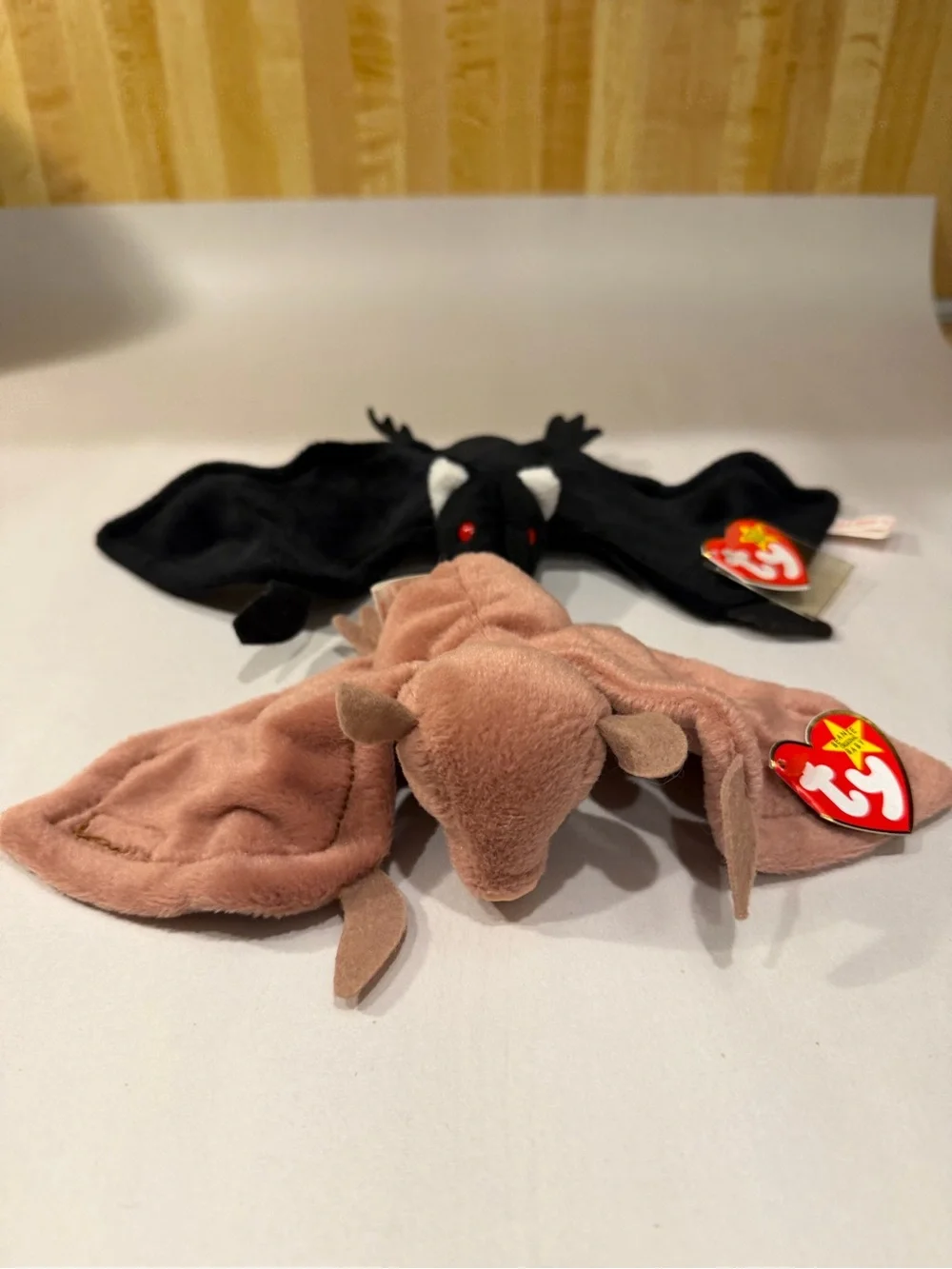 Radar Ty Beanie Baby Black Bat 1995 PVC Pellets 4th Gen Hang Tag 3rd Gen Tush